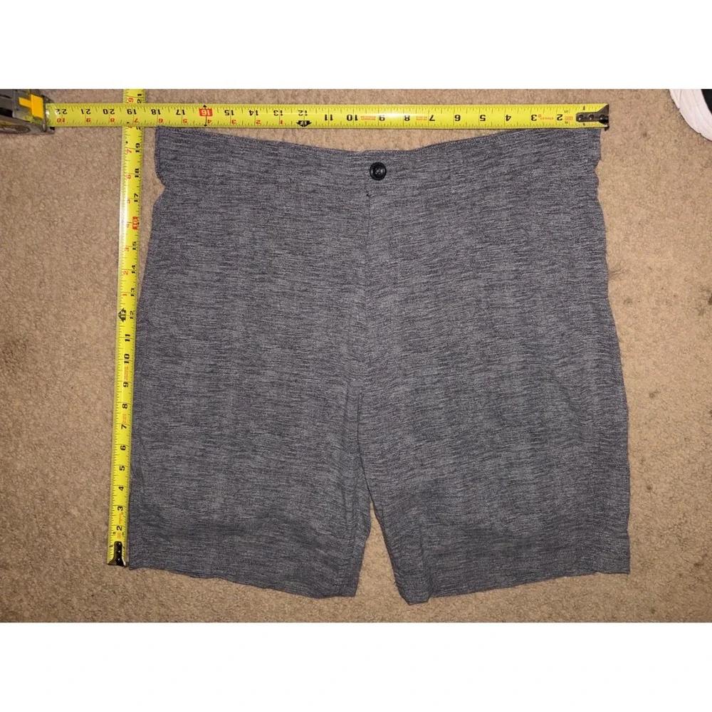 Eddie Bauer Travex Mens Gray Heather Performance Shorts Size 36 Stretch T49-46